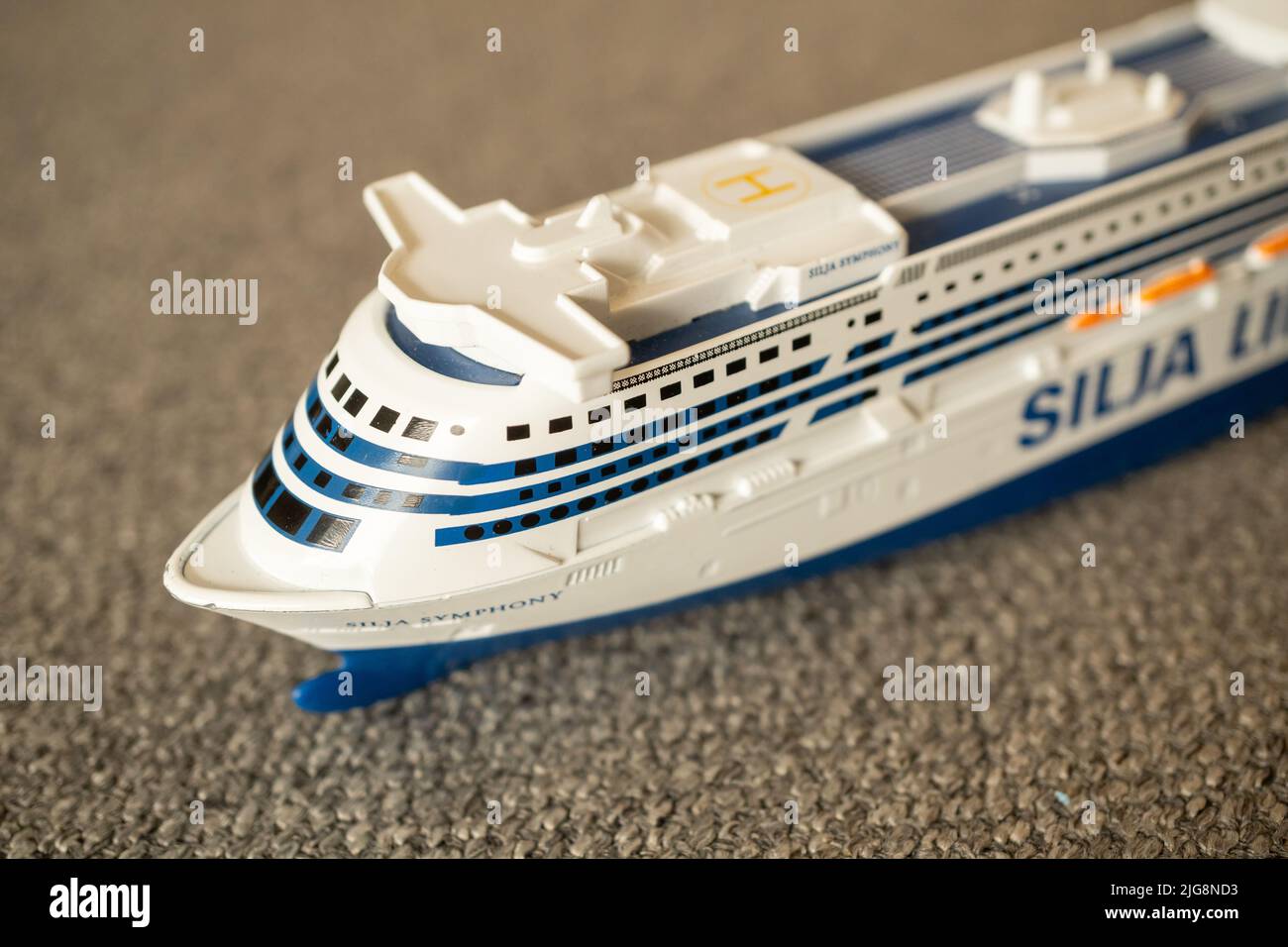 La marca Siku modelo de juguete Silja barco de viaje - un juguete de crucero  Fotografía de stock - Alamy
