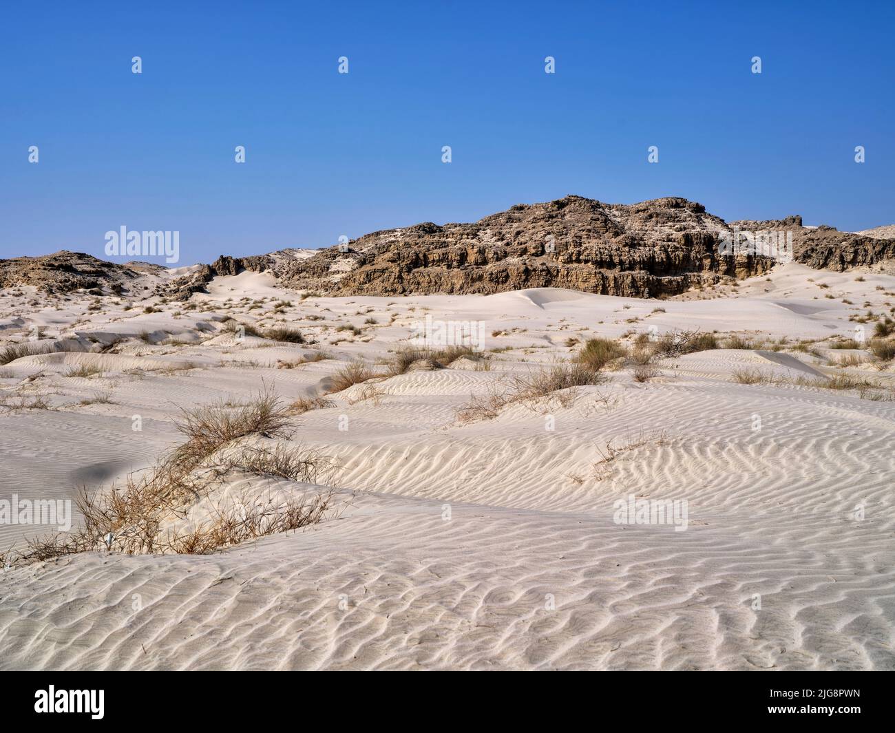 Dunas cerca de Al Khaluf, Omán. Foto de stock