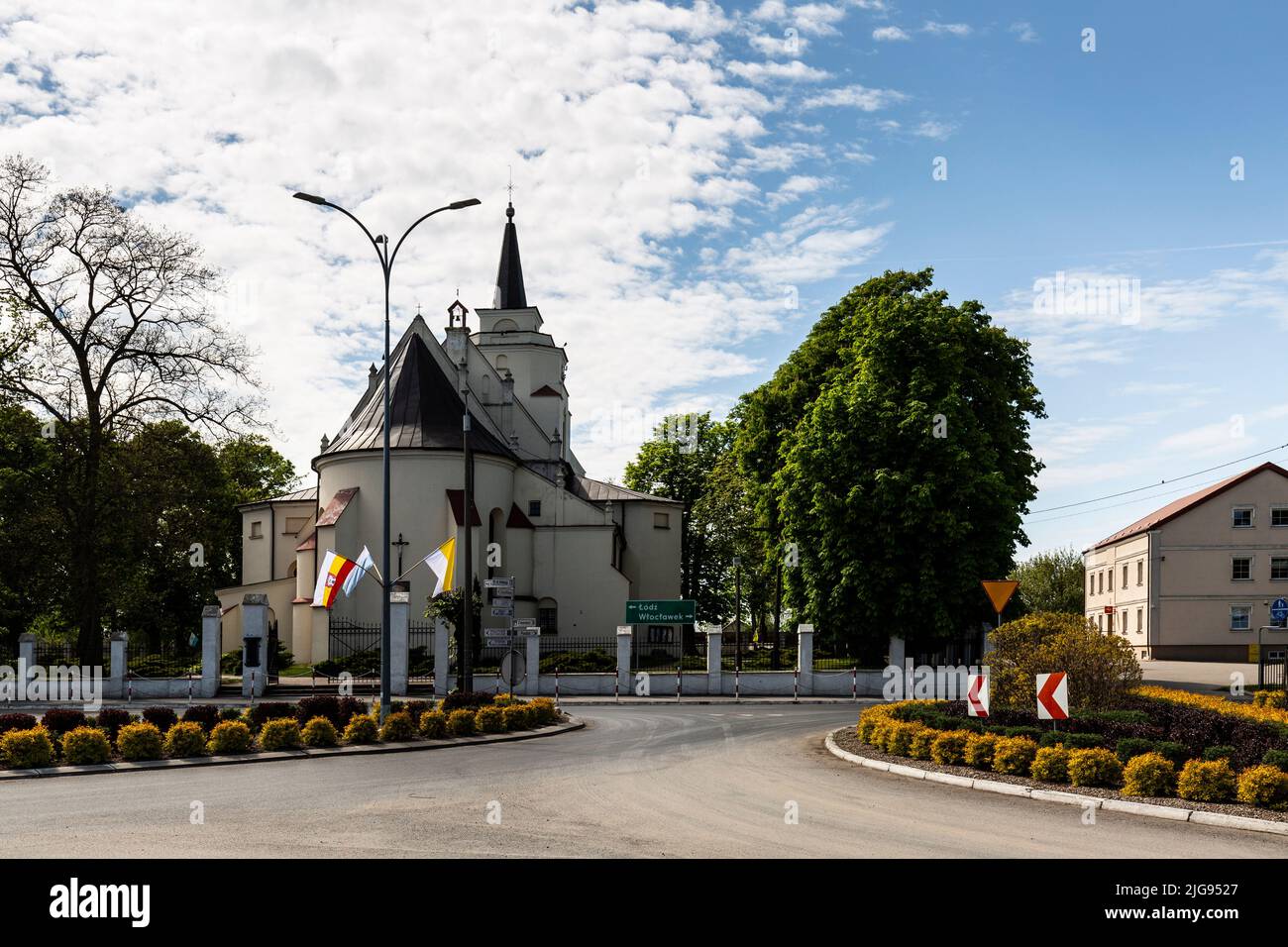 Europa, Polonia, Voivodato Kuyavia-Pomerania, Kowal - monumento Casimir III el Grande Foto de stock