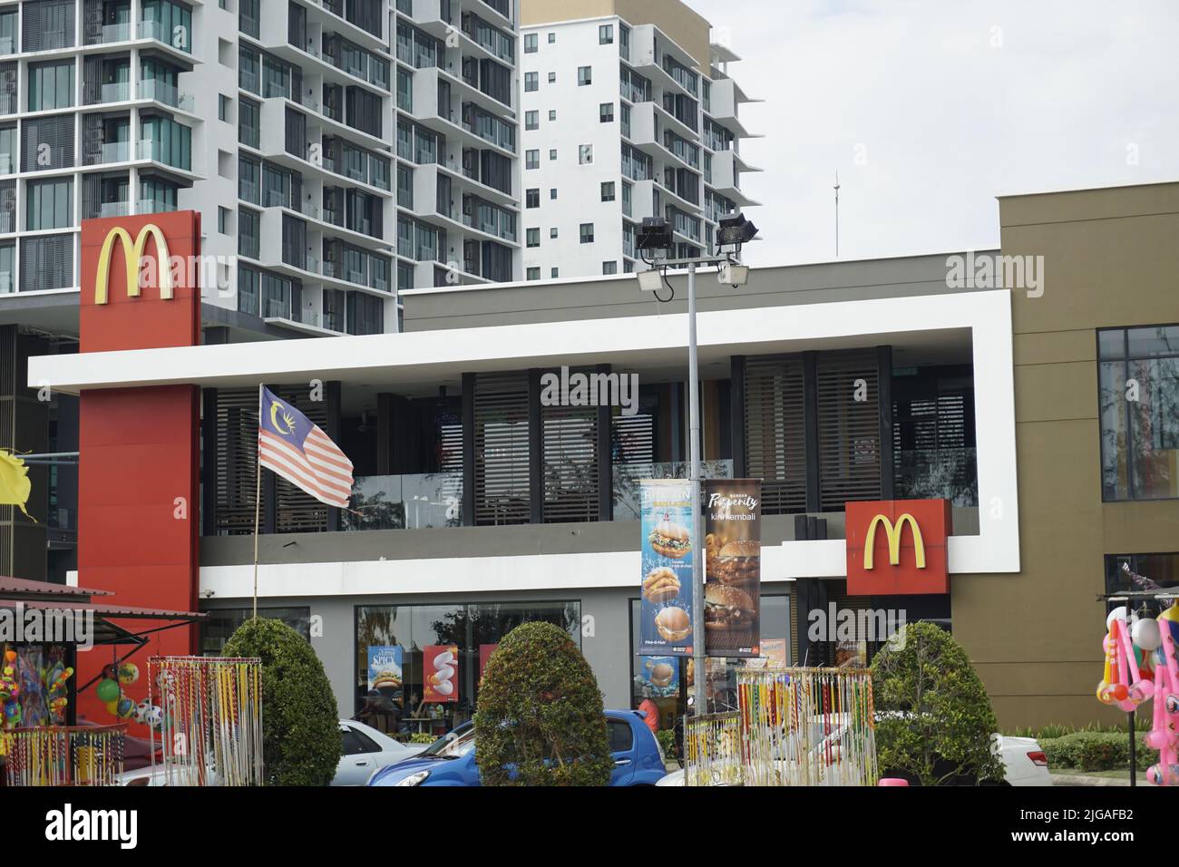 Restaurante de comida rápida McDonalds en Malasia Foto de stock