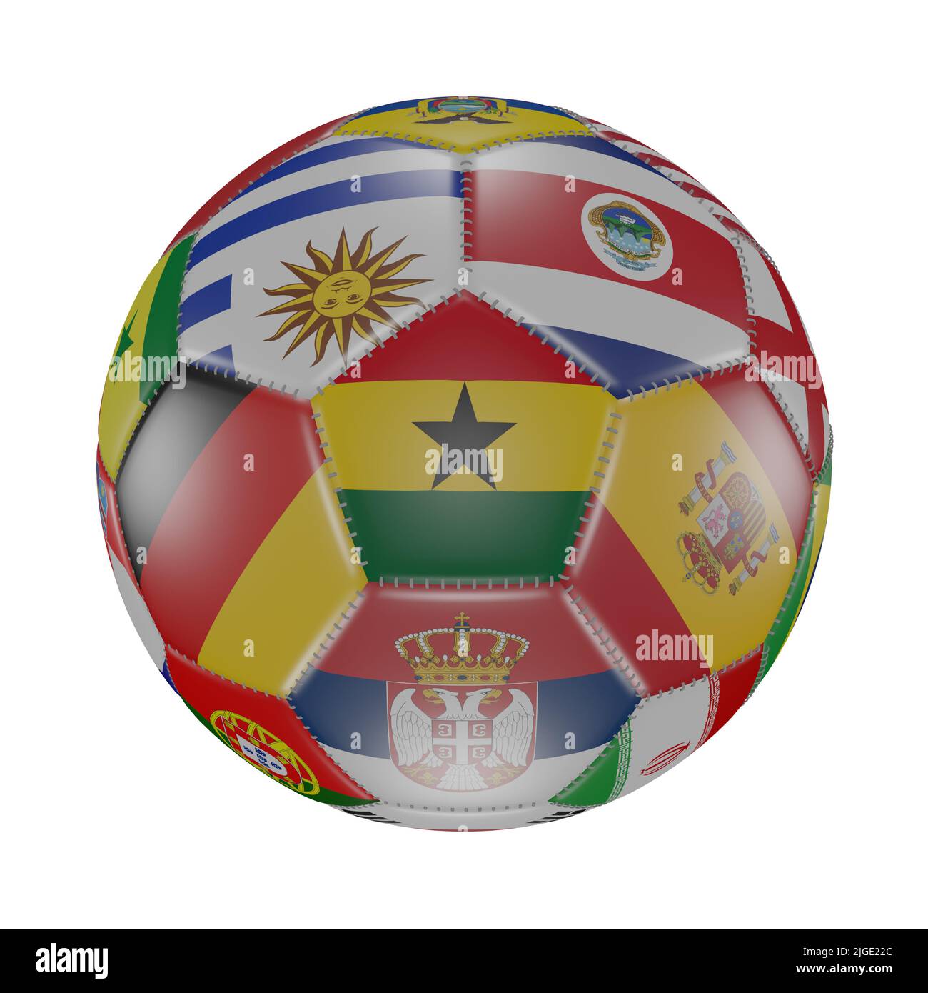 Uruguay bandera emblema ganadores de fútbol con el trofeo, estrellas,  pelota y cinta. 3D Rendering Fotografía de stock - Alamy