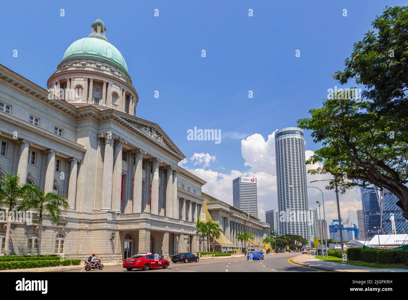 El antiguo edificio del Tribunal Supremo, ahora la Galería Nacional de Singapur, República de Singapur. Contiene una de las mayores colecciones de sou del mundo Foto de stock