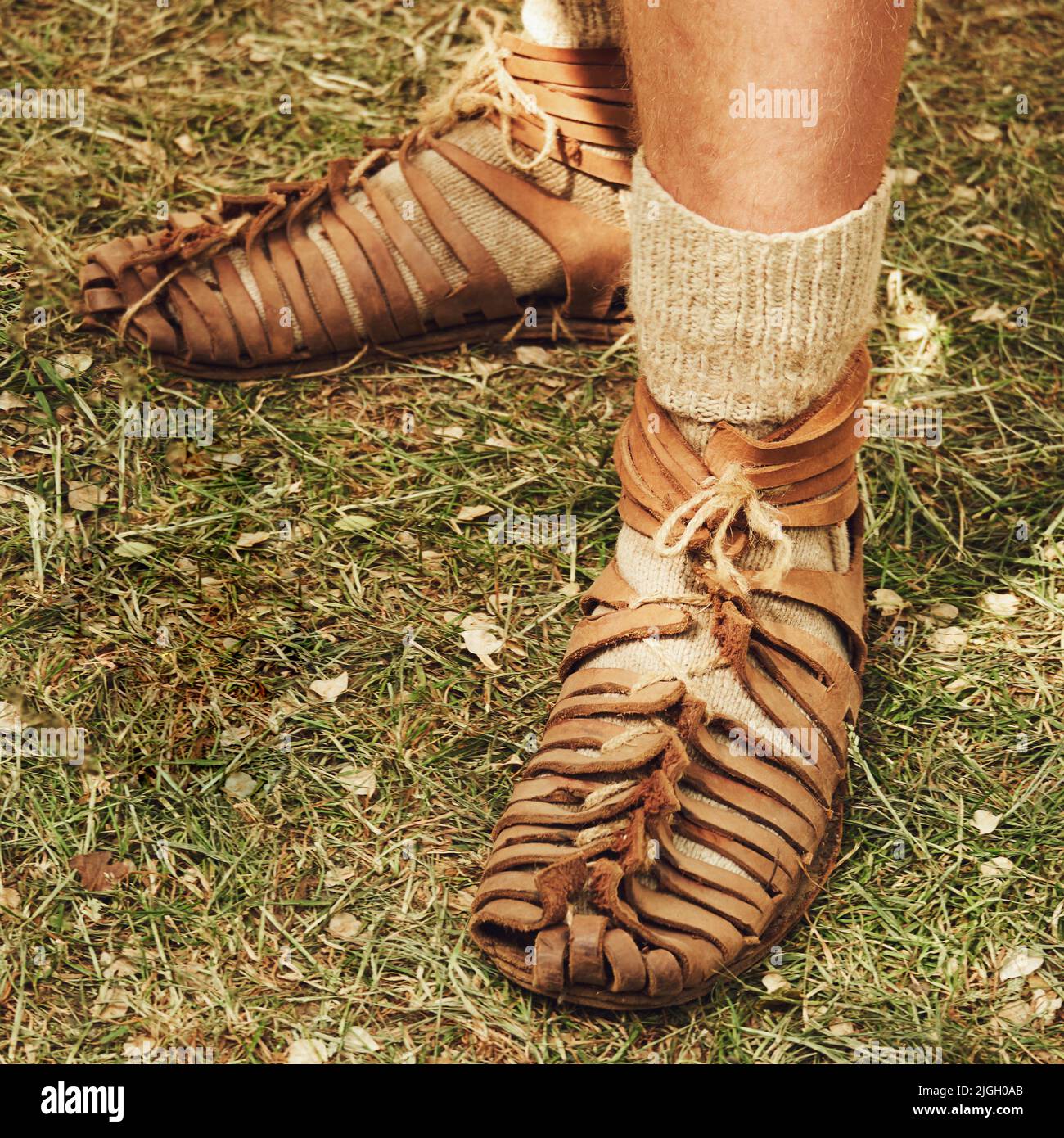 Roman soldier footwear fotografías e imágenes de alta resolución - Alamy