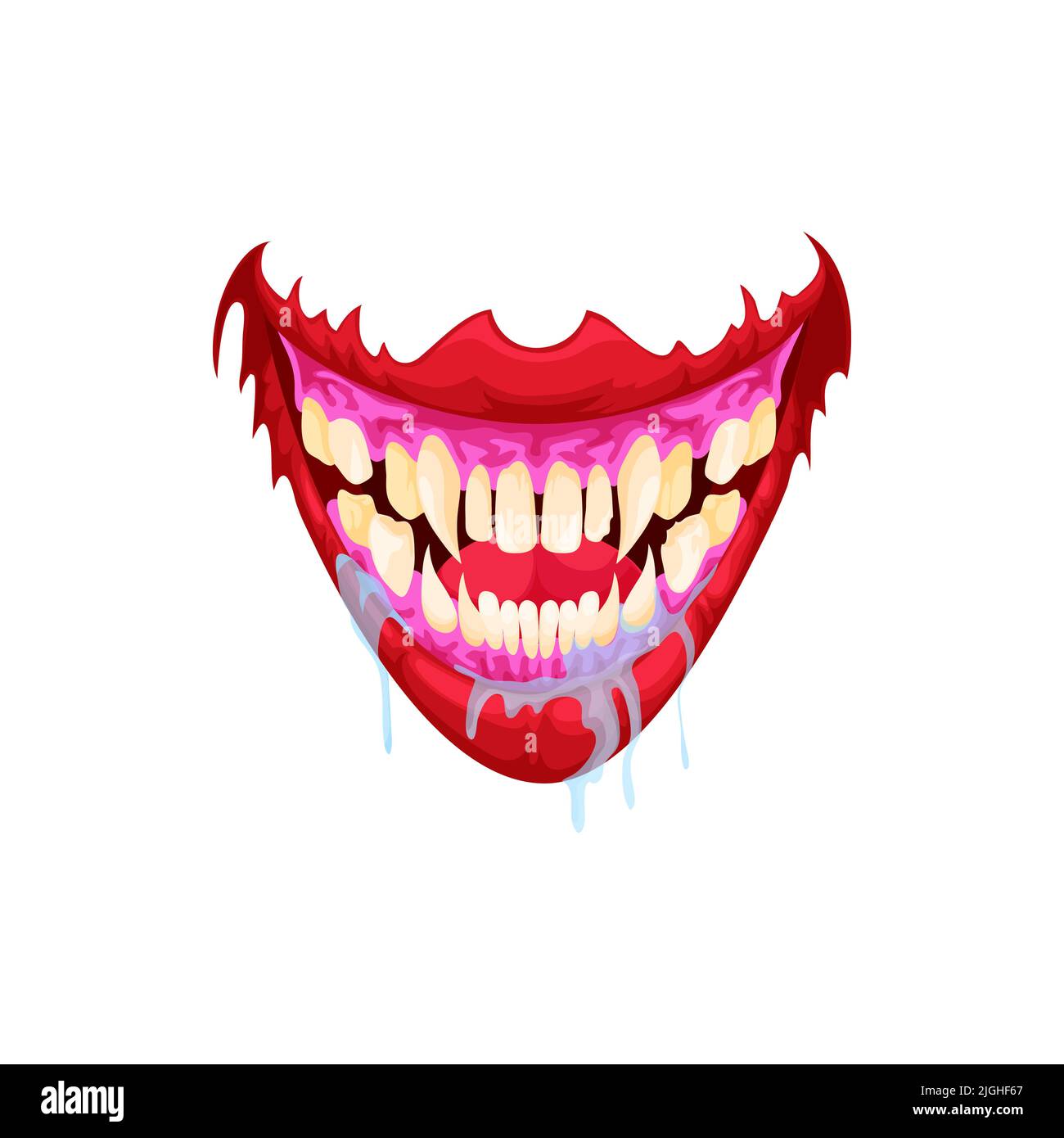 Vetores de Mão Desenhada Boca De Vampiro Sorriso Presa Definido Isolado Em  Branco Fundo Doodle e mais imagens de Vampiro - iStock