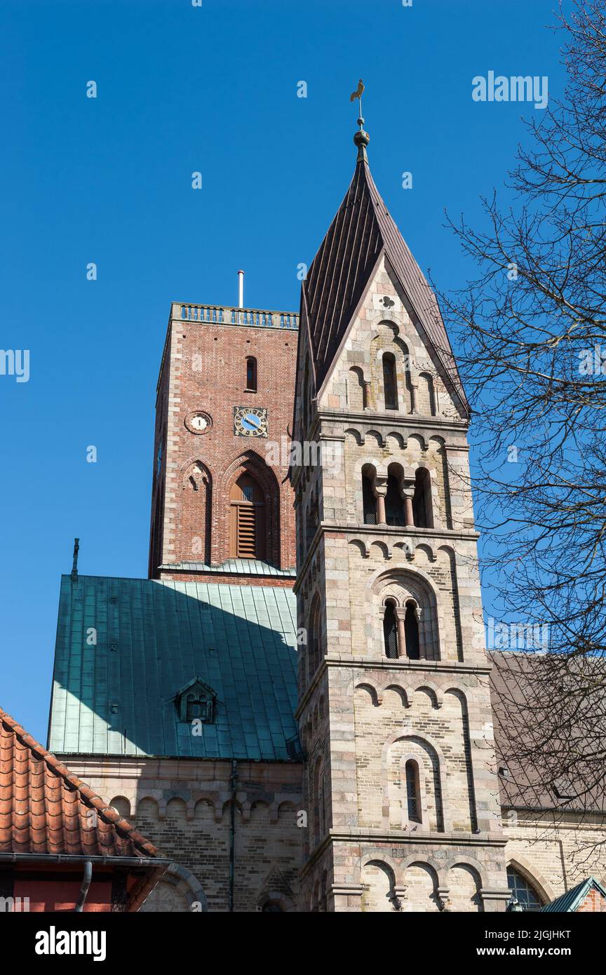 Catedral de Ribe, municipio de Esbjerg, región del sur de Dinamarca, Dinamarca Foto de stock