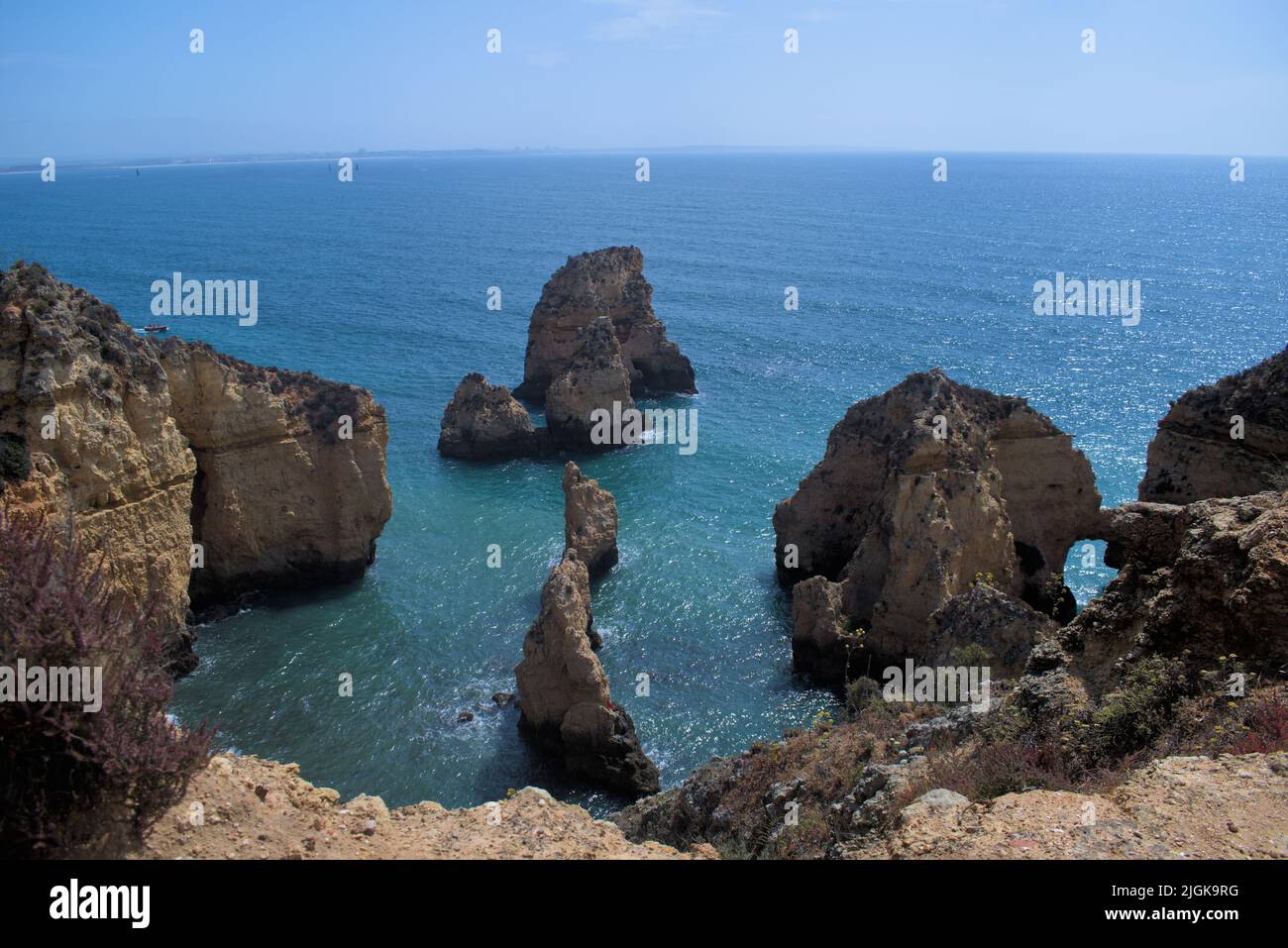 Serie de acantilados en el mar Foto de stock