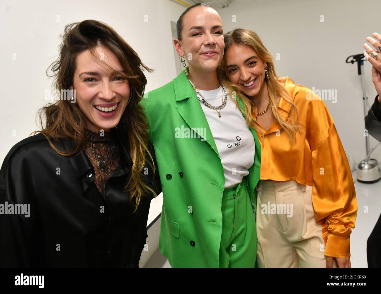 Pauline Ducroet - Backstage du défilé Alter Femme Automne/Hiver 2022/2023 lors de la Fashion Week de Paris, France, le 1er mars 2022 Foto de stock