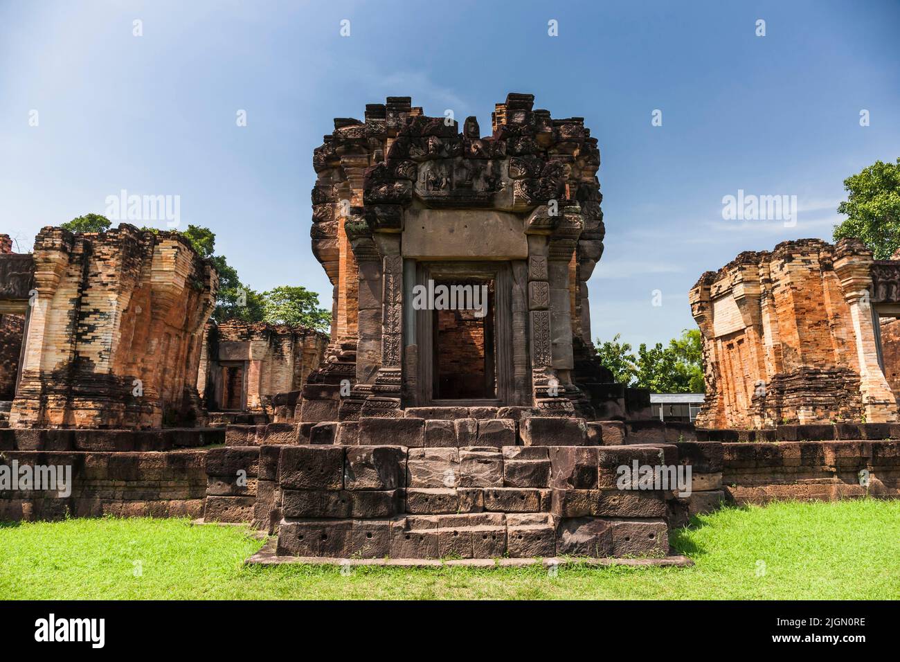 Prasat Sa Kamphaeng Yai, templo Khmer, siglo 11th, Si Saket (Si Sa Ket), Isan (Isaan), Tailandia, Sudeste de Asia, Asia Foto de stock