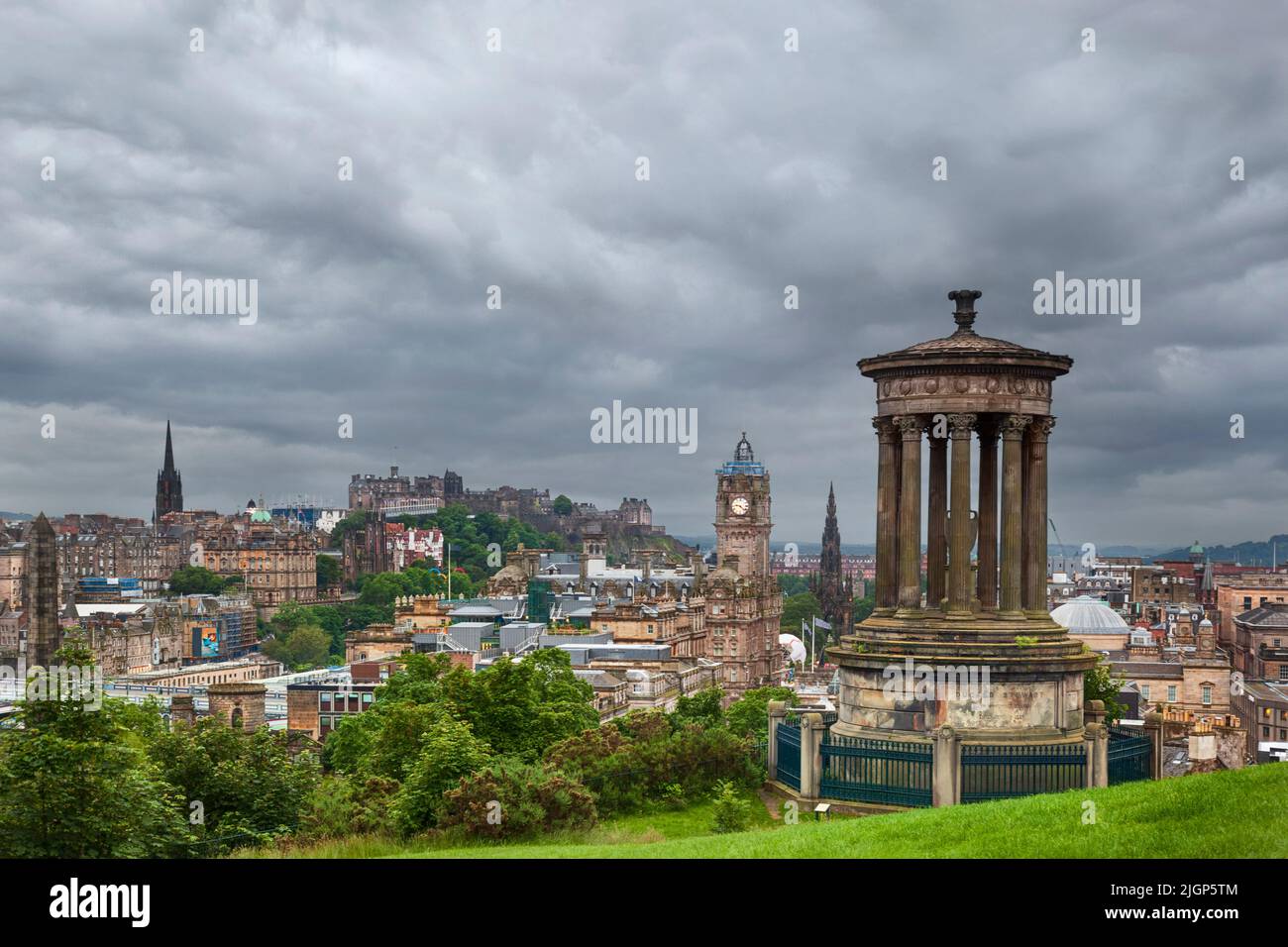 Edimburgo desde Calton Hill, Escocia Foto de stock