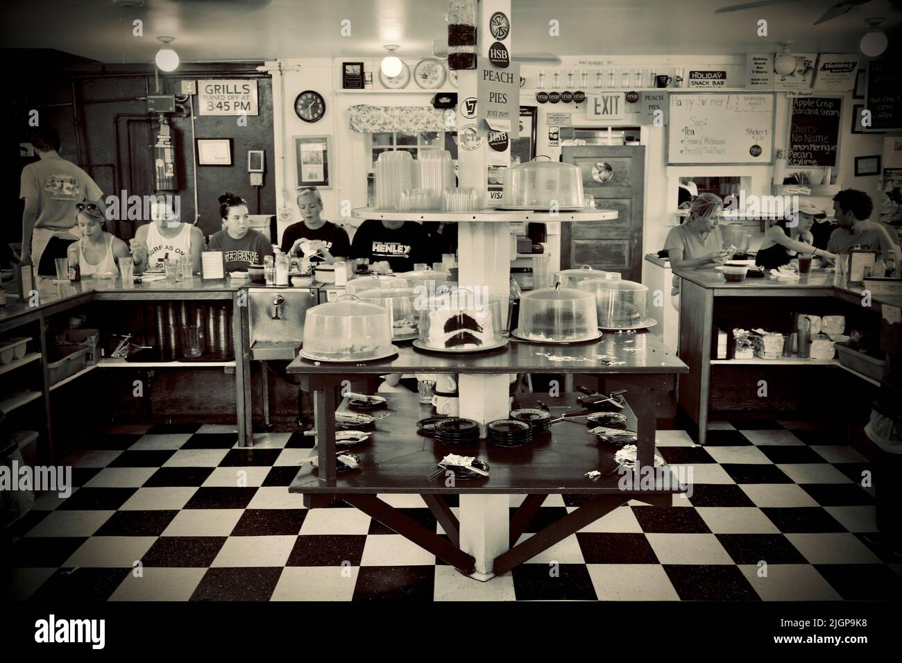 Holiday Snack Bar en Long Beach Island, NJ, EE.UU. Restaurante de playa