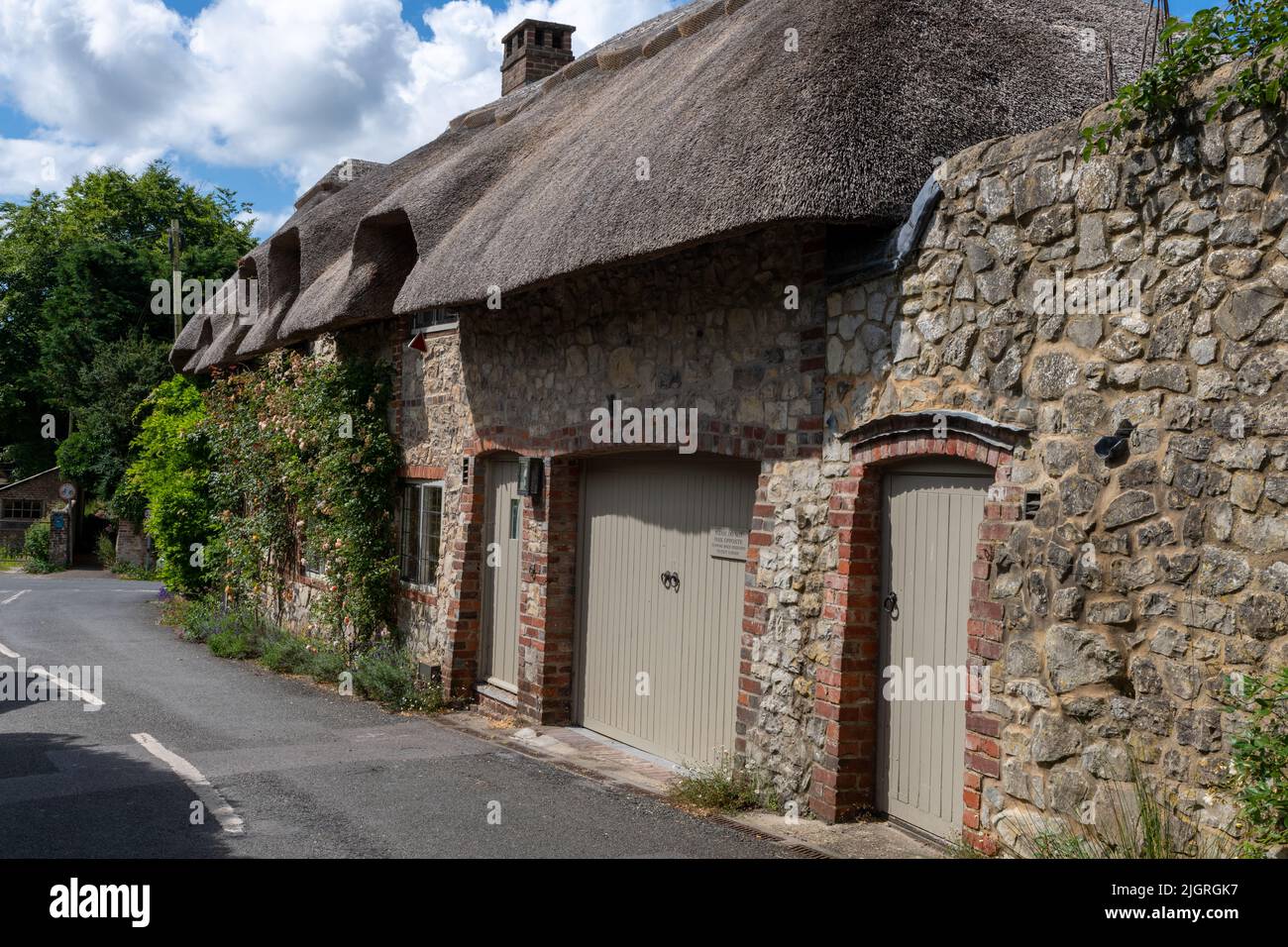 El pueblo de Amberley, West Sussex - 'El pueblo más bonito de Sussex' Foto de stock