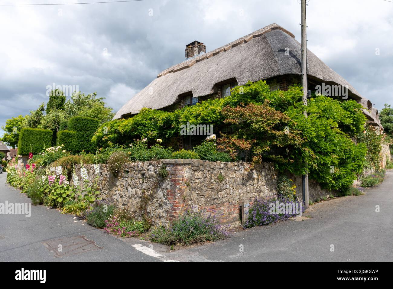 El pueblo de Amberley, West Sussex - 'El pueblo más bonito de Sussex' Foto de stock