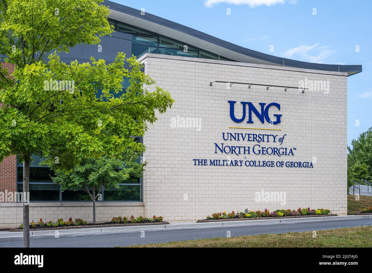 Centro de Convocatoria de la Universidad de Georgia del Norte en el Campus Dahlonega de UNG en Dahlonega, Georgia. (ESTADOS UNIDOS) Foto de stock
