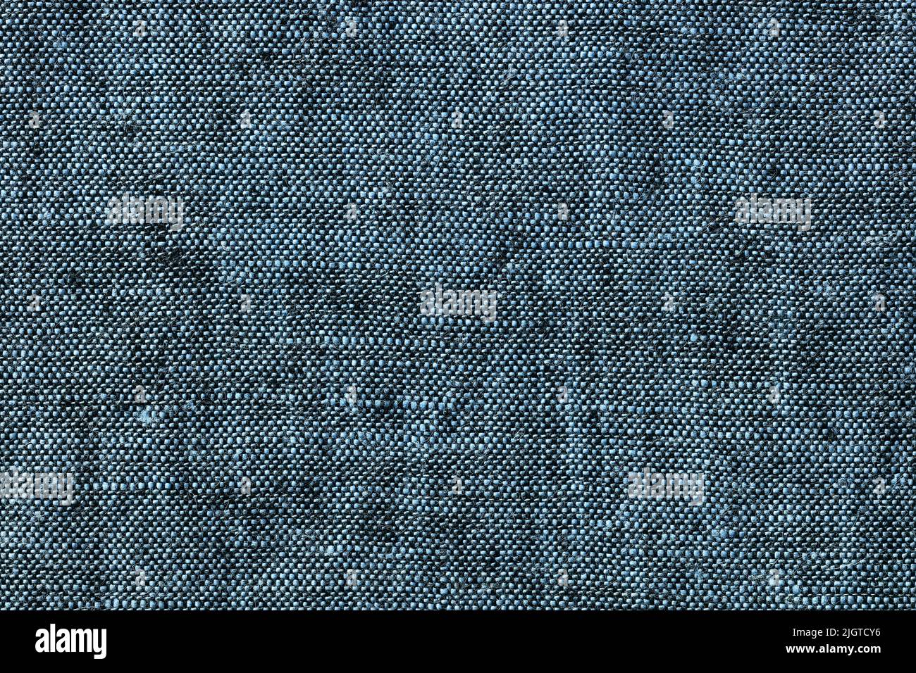 tela de lino de color azul oscuro. fondo texturizado de alta resolución. Foto de stock