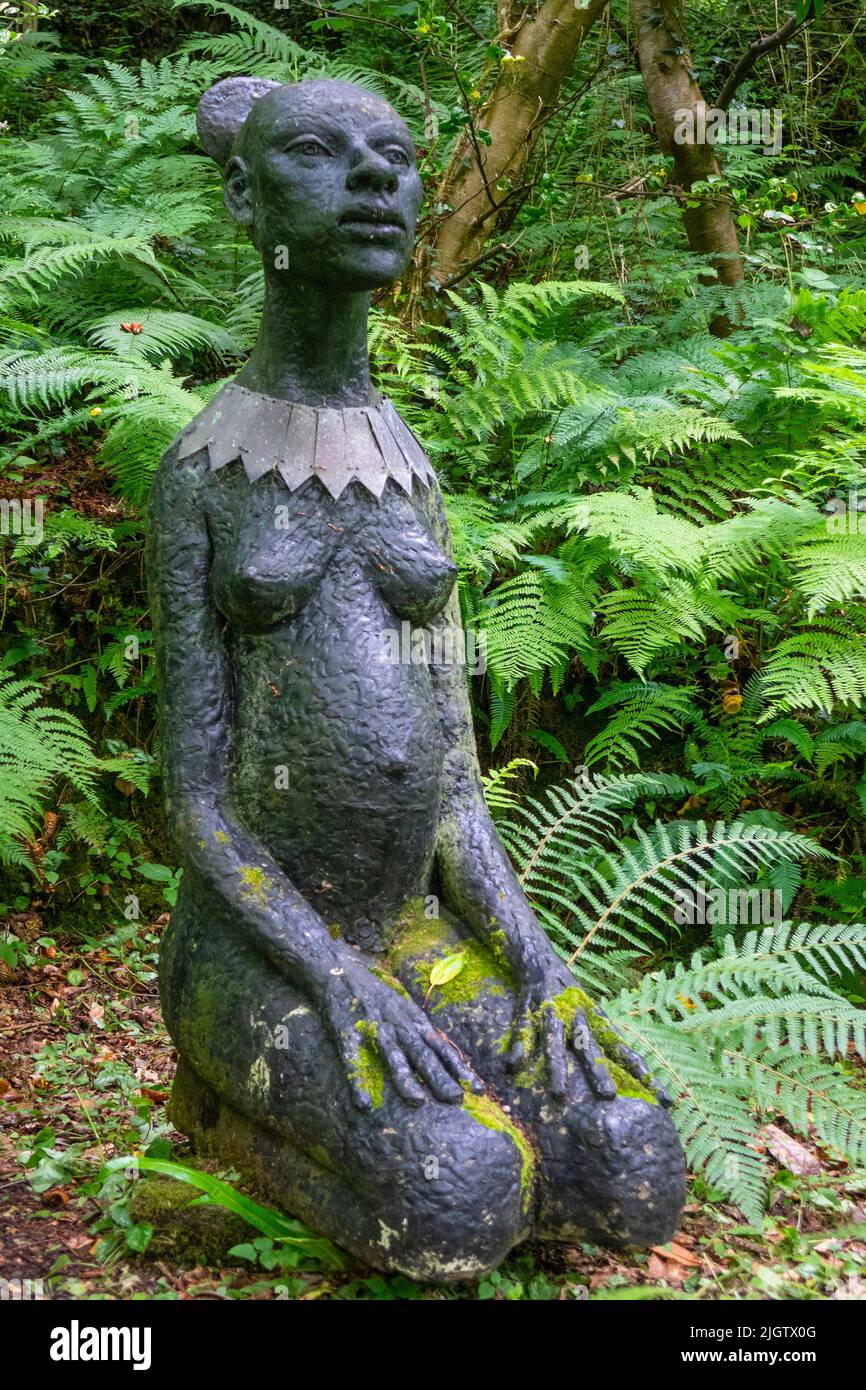 Inglaterra, Devon, Barnstaple, Broomhill Sculpture Park Foto de stock