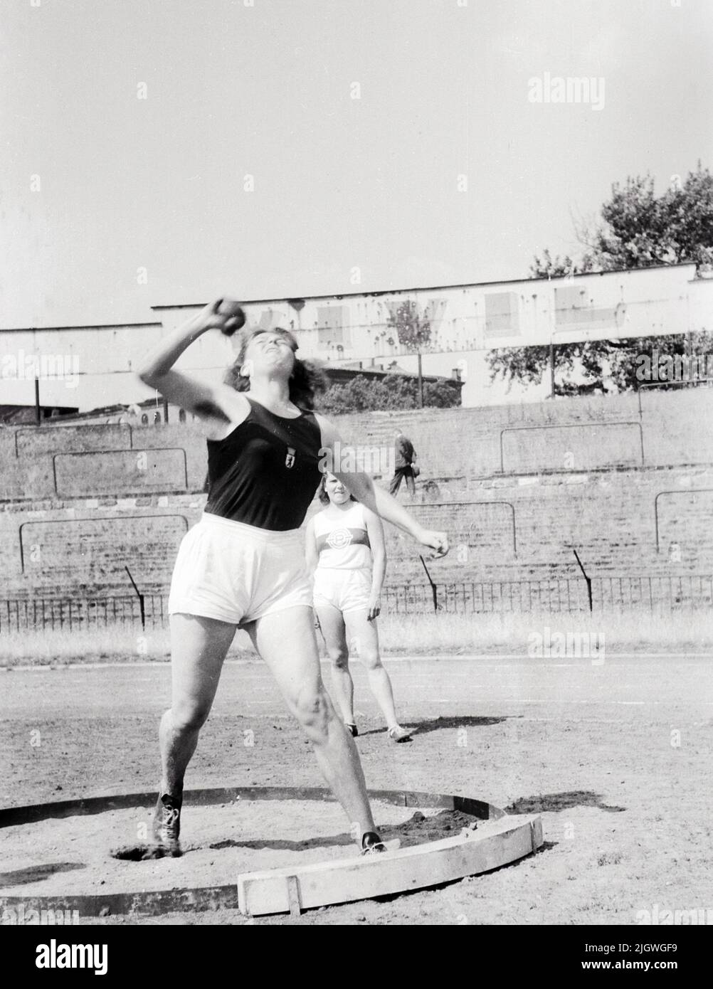 Beim LeichtathletikSportfest im Poststadion in Berlin, Deutschland
