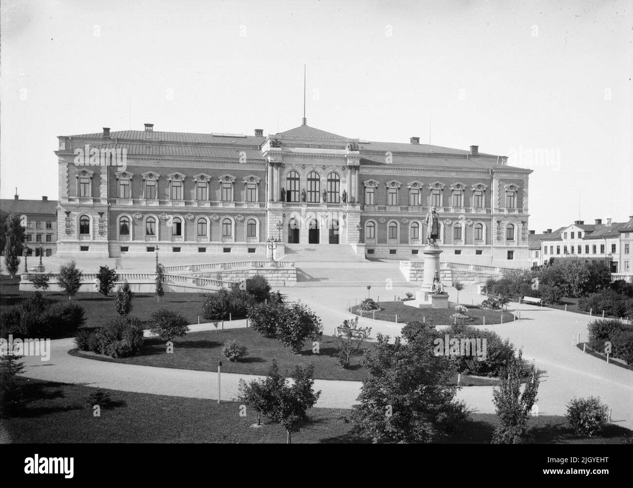 Casa Universitaria, Uppsala 1893. Casa Universitaria, Uppsala 1893 Foto de stock