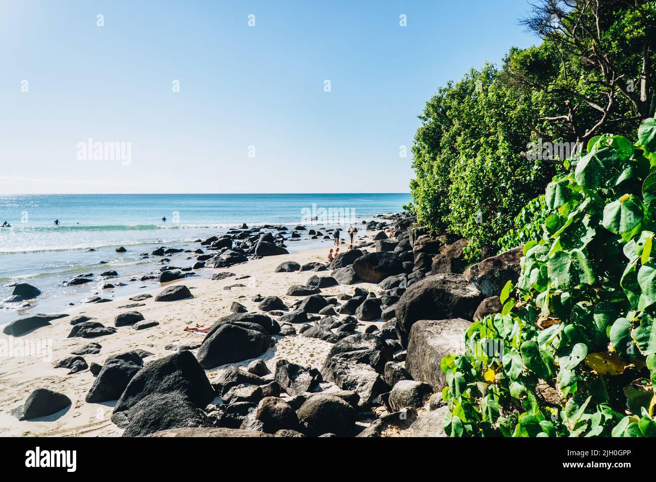Playa Greenmount en Coolangatta en la Costa de Oro Foto de stock