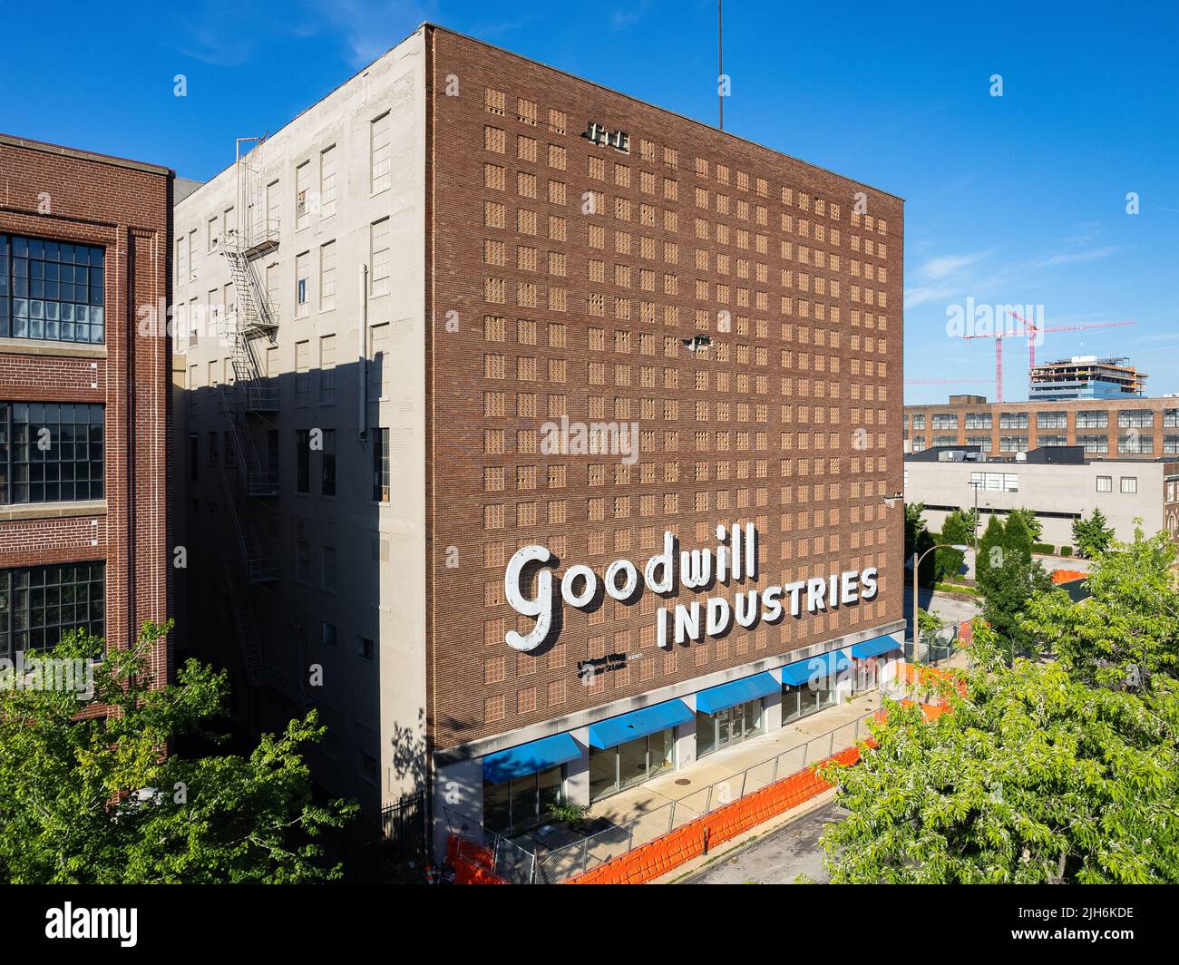 Construcción de Goodwill Industries en el West End central Foto de stock