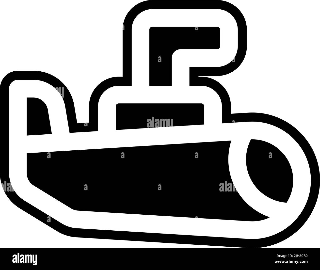 Icono de transporte submarino Ilustración del Vector