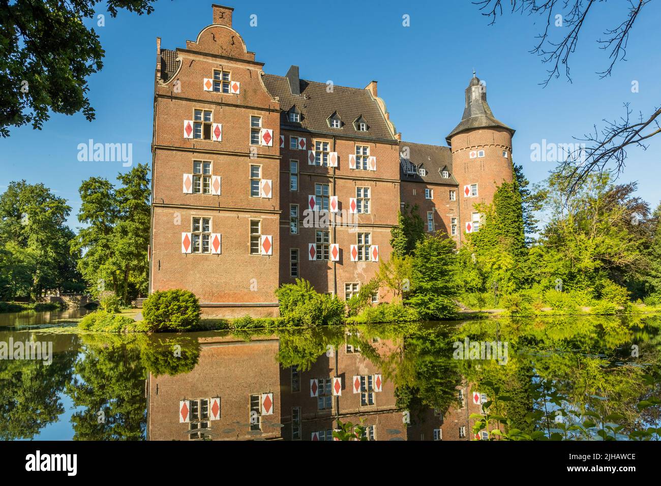 Castillo de Bedburg, Alemania Foto de stock