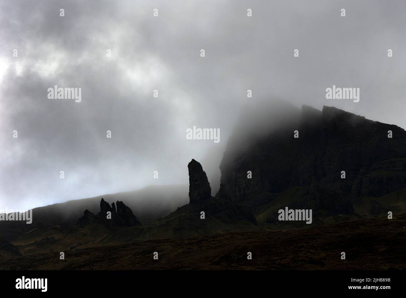 Viejo de Storr, Isla de Skye, Escocia Foto de stock