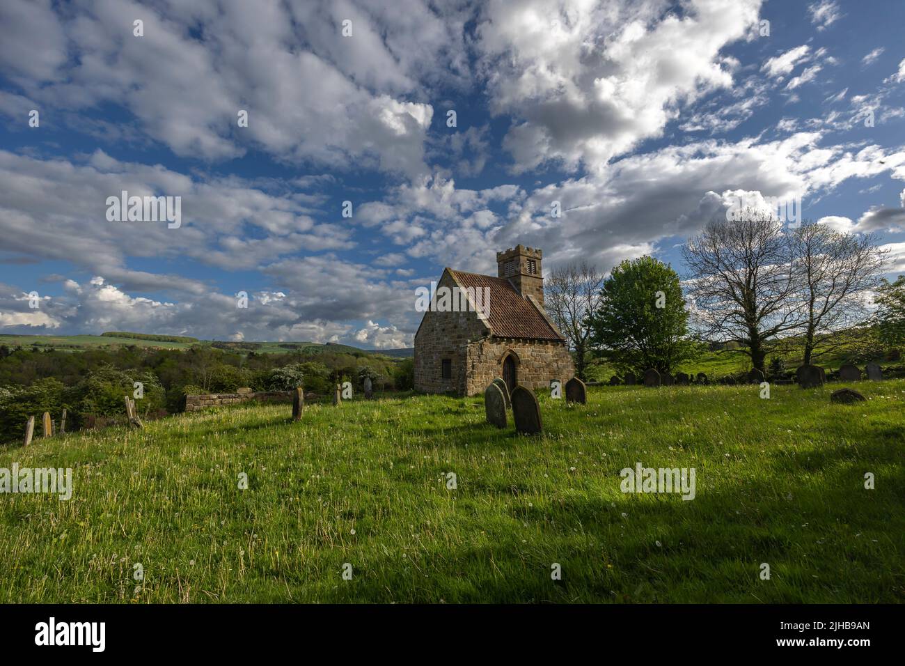St Andrews Little Church, Upleatham, Guisborough, Cleveland. El más pequeño de Inglaterra Foto de stock
