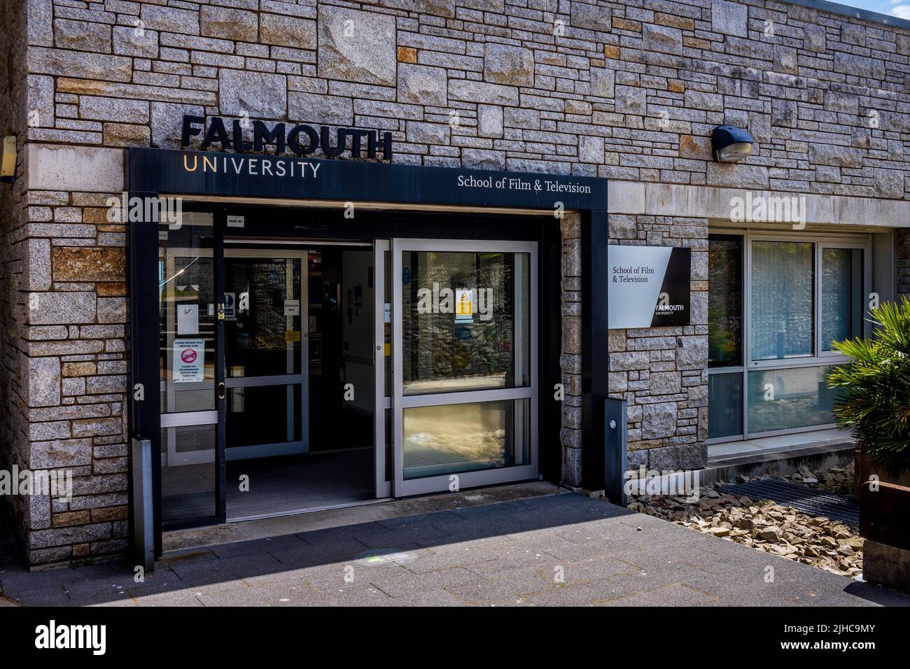 Escuela de Cine y Televisión de la Universidad Falmouth en el Campus Penryn, Cornwall. Foto de stock