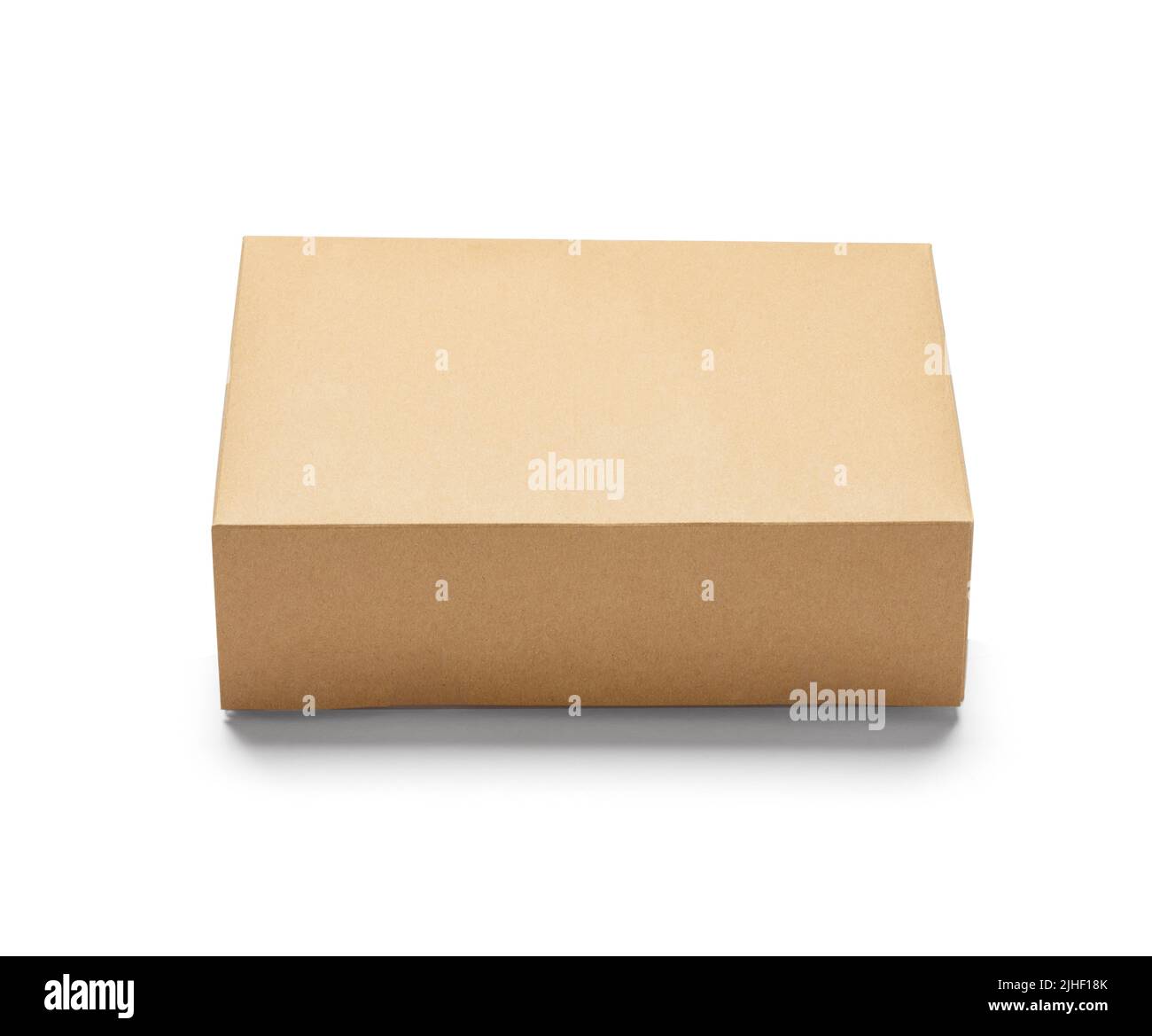 caja paquete entrega cartón cartón embalaje paquete regalo contenedor marrón aislado presente correo Foto de stock