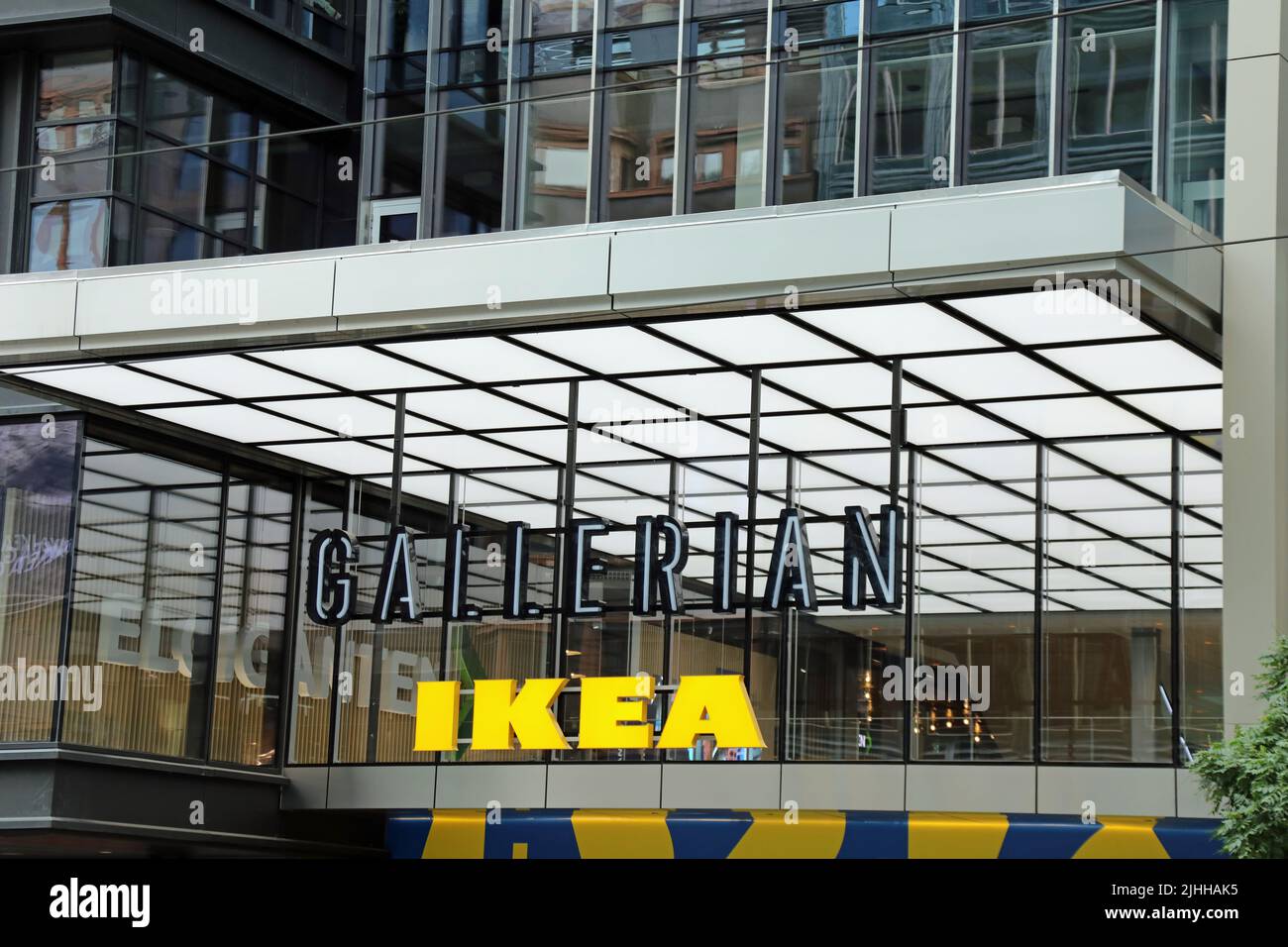 Centro comercial Gallerian en Hamngatan en Estocolmo Foto de stock