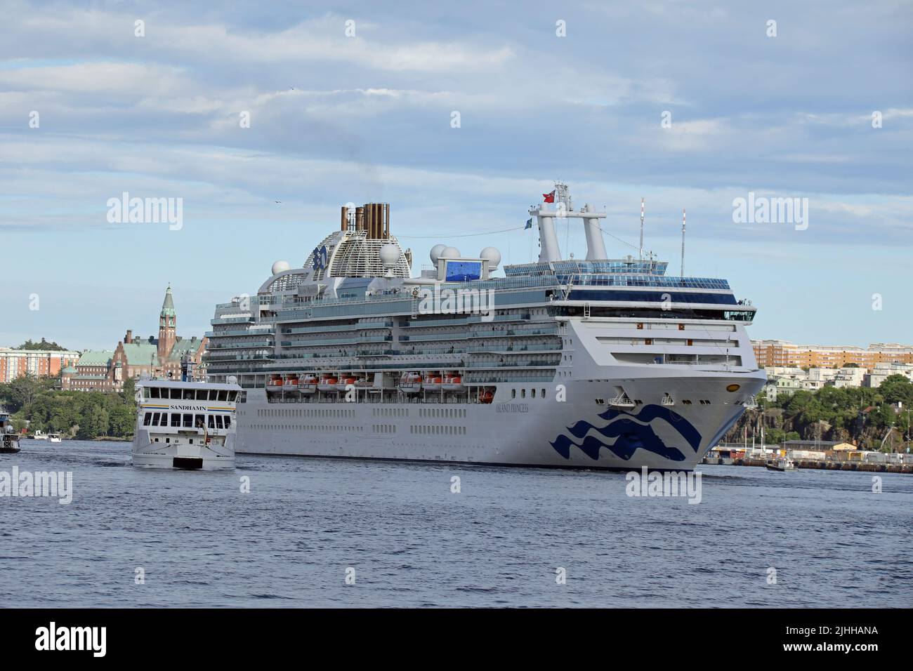 Crucero Island Princess en Estocolmo, Suecia Foto de stock