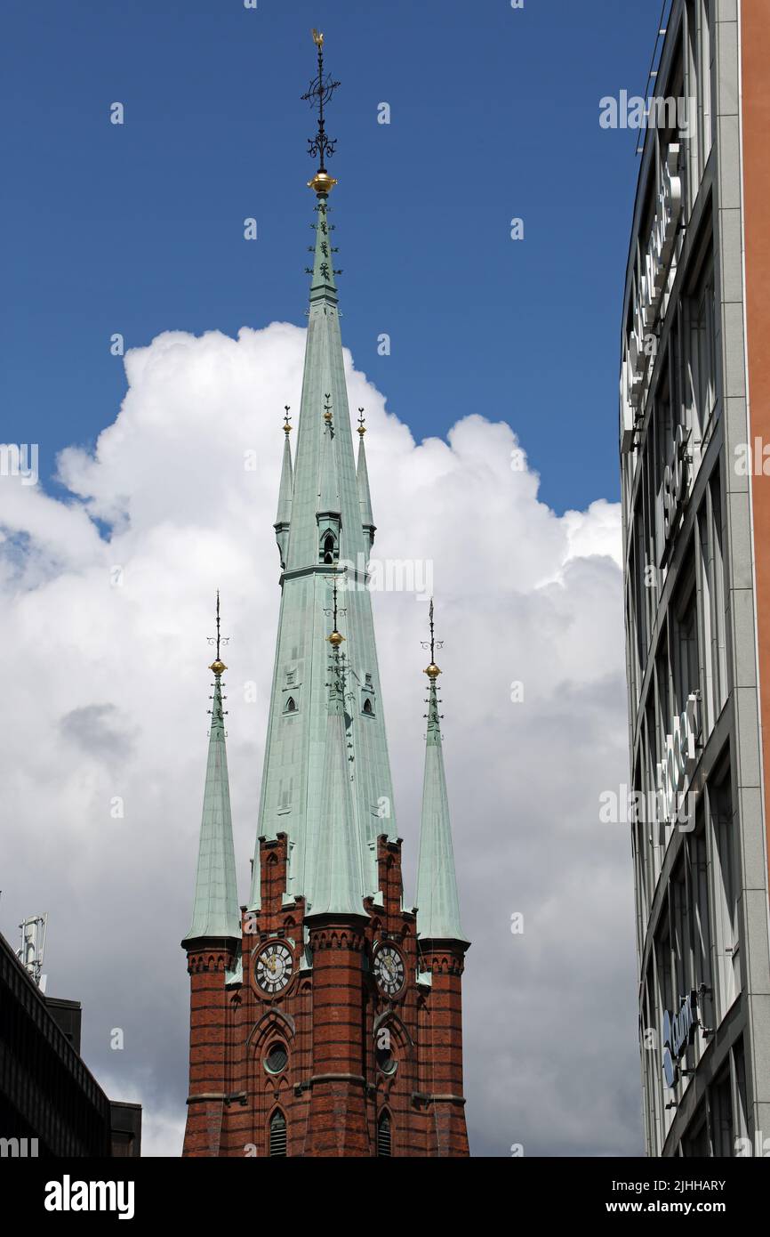 Iglesia de Santa Clara en Norrmalm en Estocolmo Foto de stock