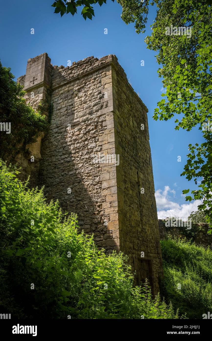 Pickering Castle en North Yorkshire, Reino Unido Foto de stock