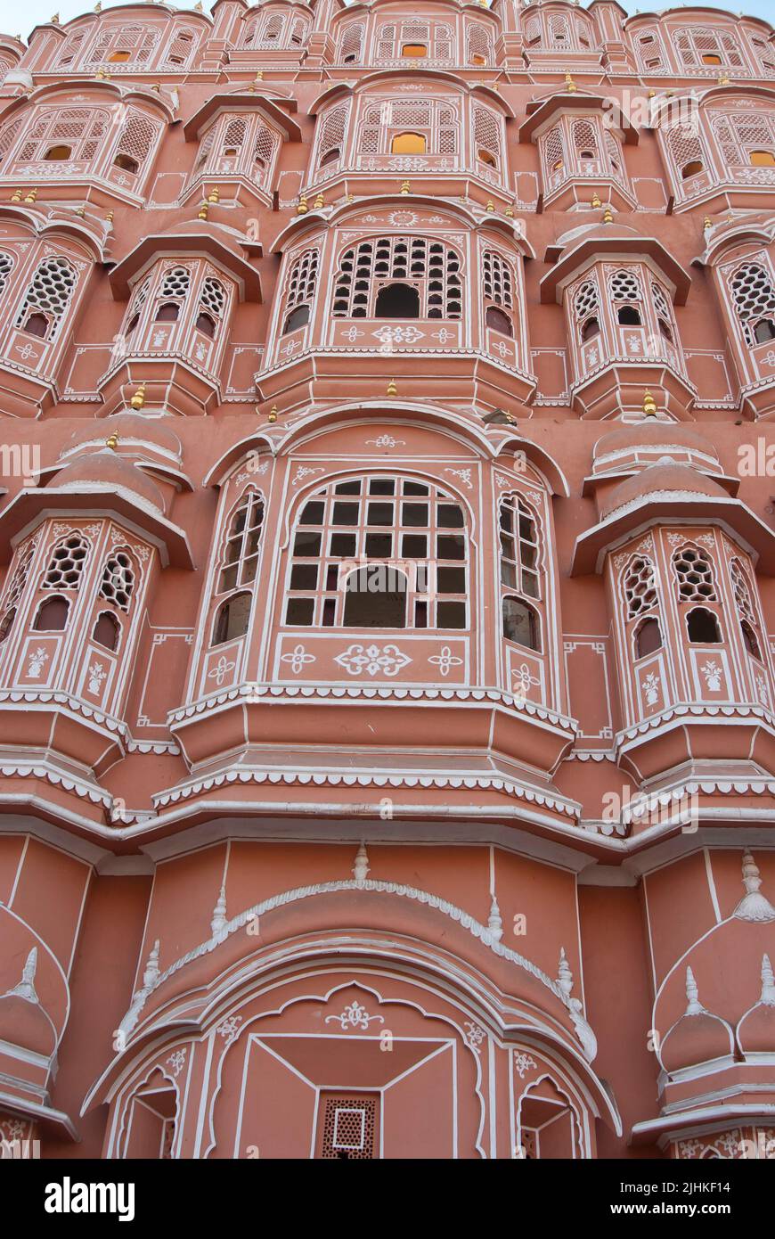 Palacio de los vientos, Hawa Mahal - Jaipur, Rajastan, India. Foto de stock