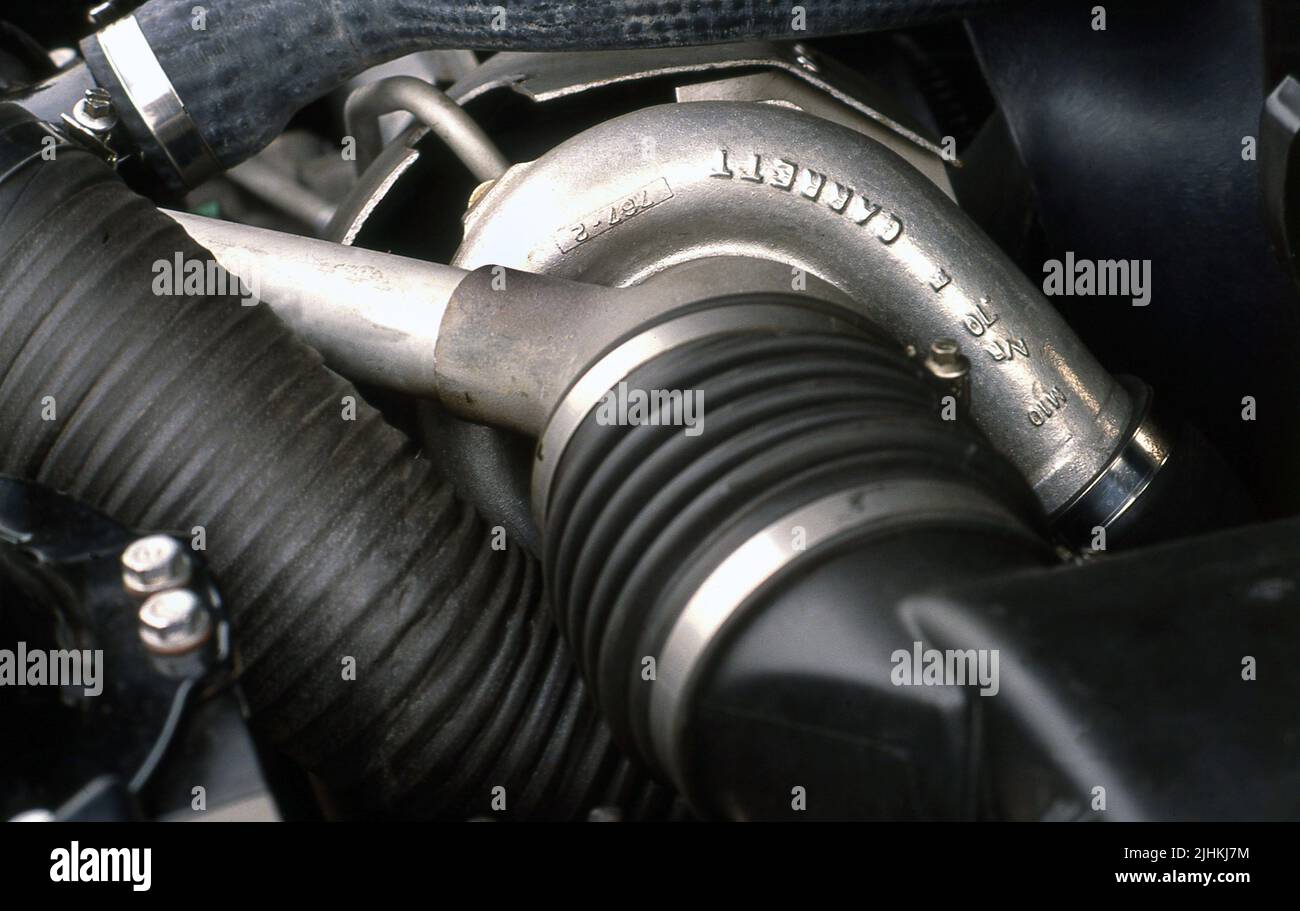 1985 Motor Bentley Turbo R. Foto de stock