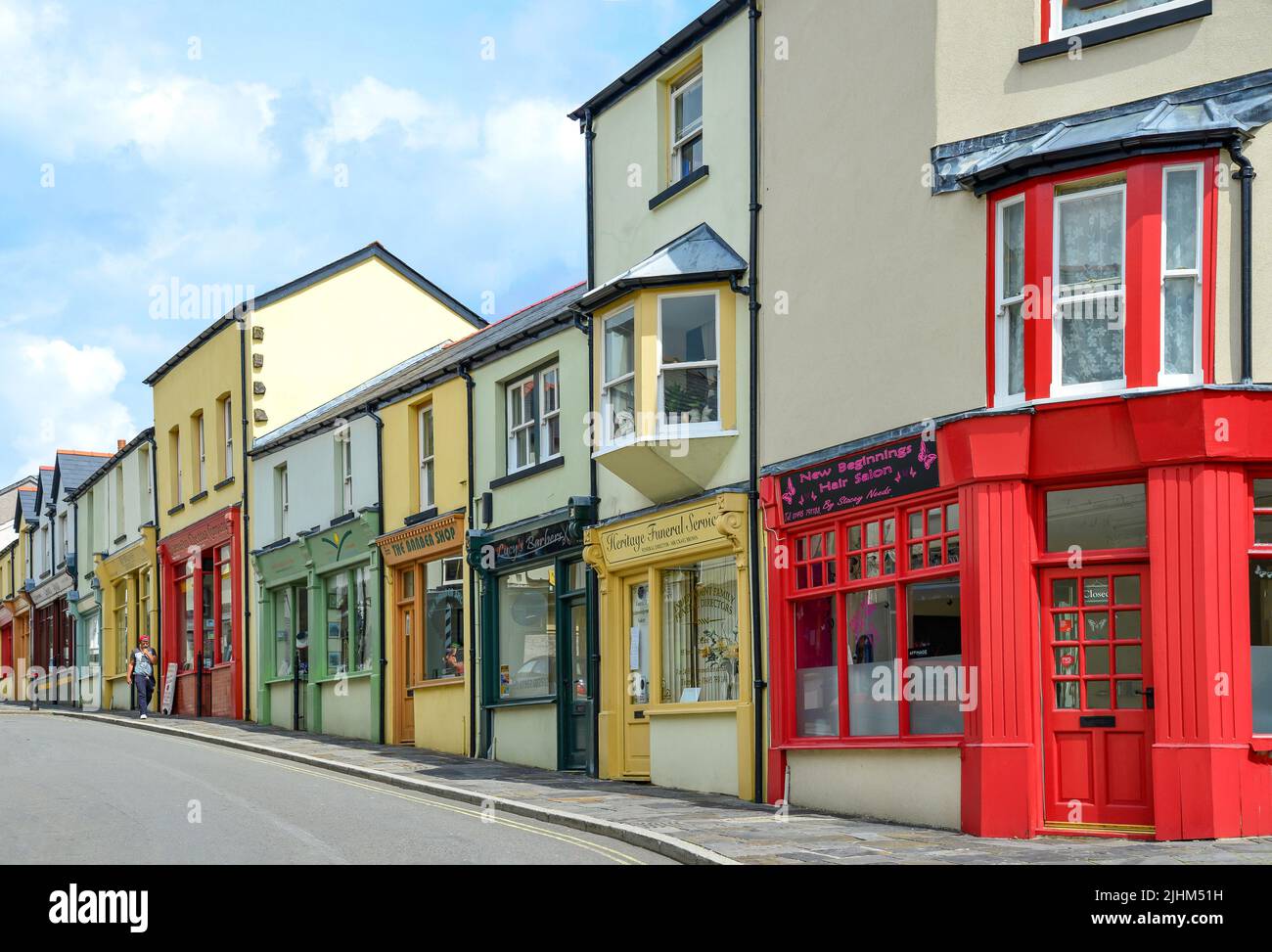 Broad Street, Blaenavon, Torfaen (Tor-faen), Gales (Cymru), Reino Unido Foto de stock