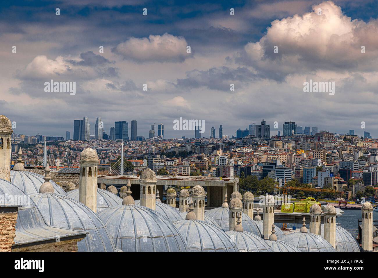 vista de la ciudad de estambul, turquía Foto de stock