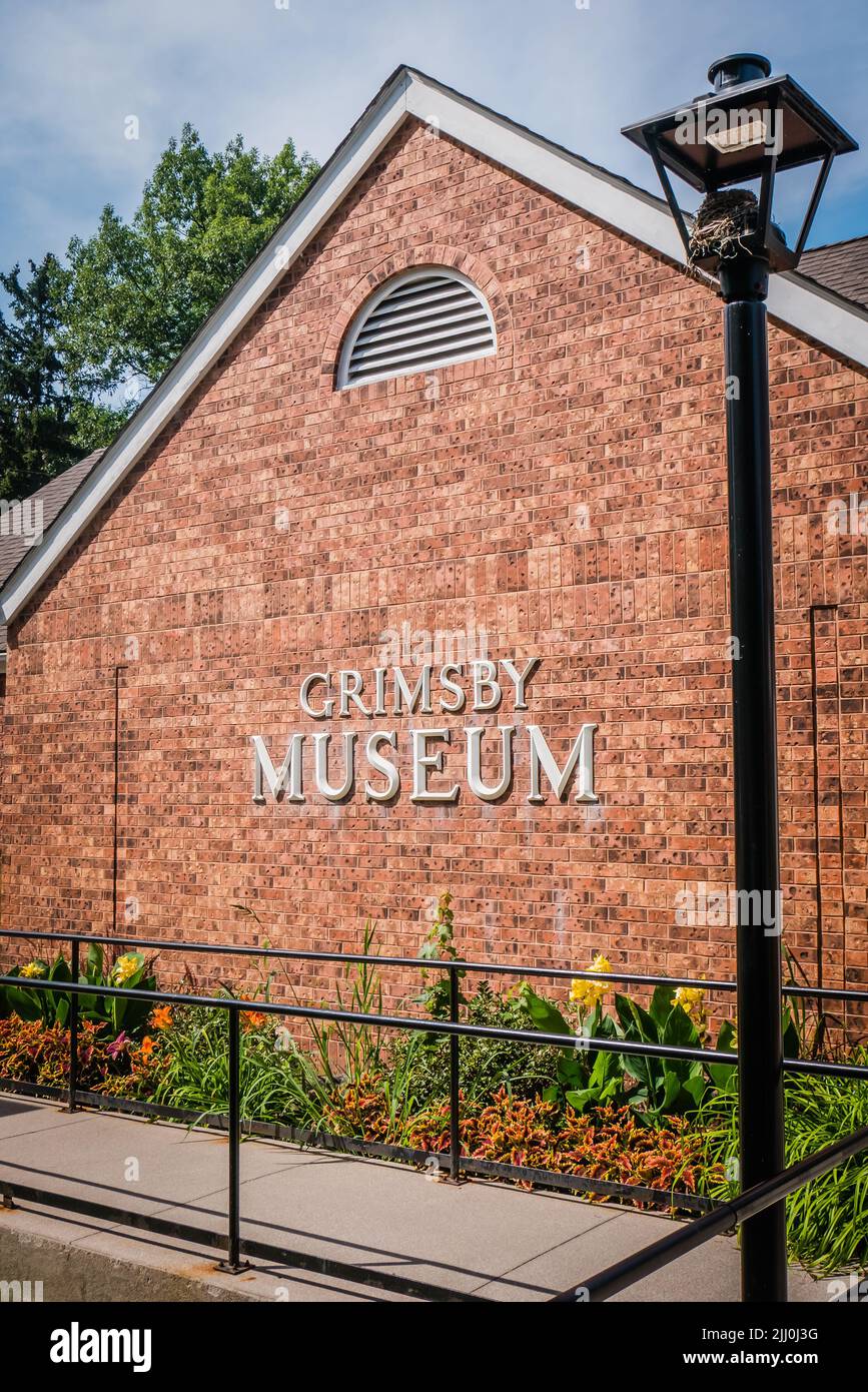 grimsby museum es un pequeño museo en la ciudad de grimsby ontario, canadá Foto de stock