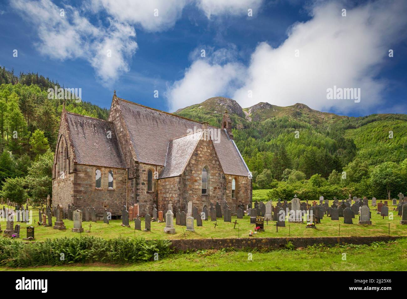 St Johns Church en Ballachulish, Escocia, Reino Unido Foto de stock