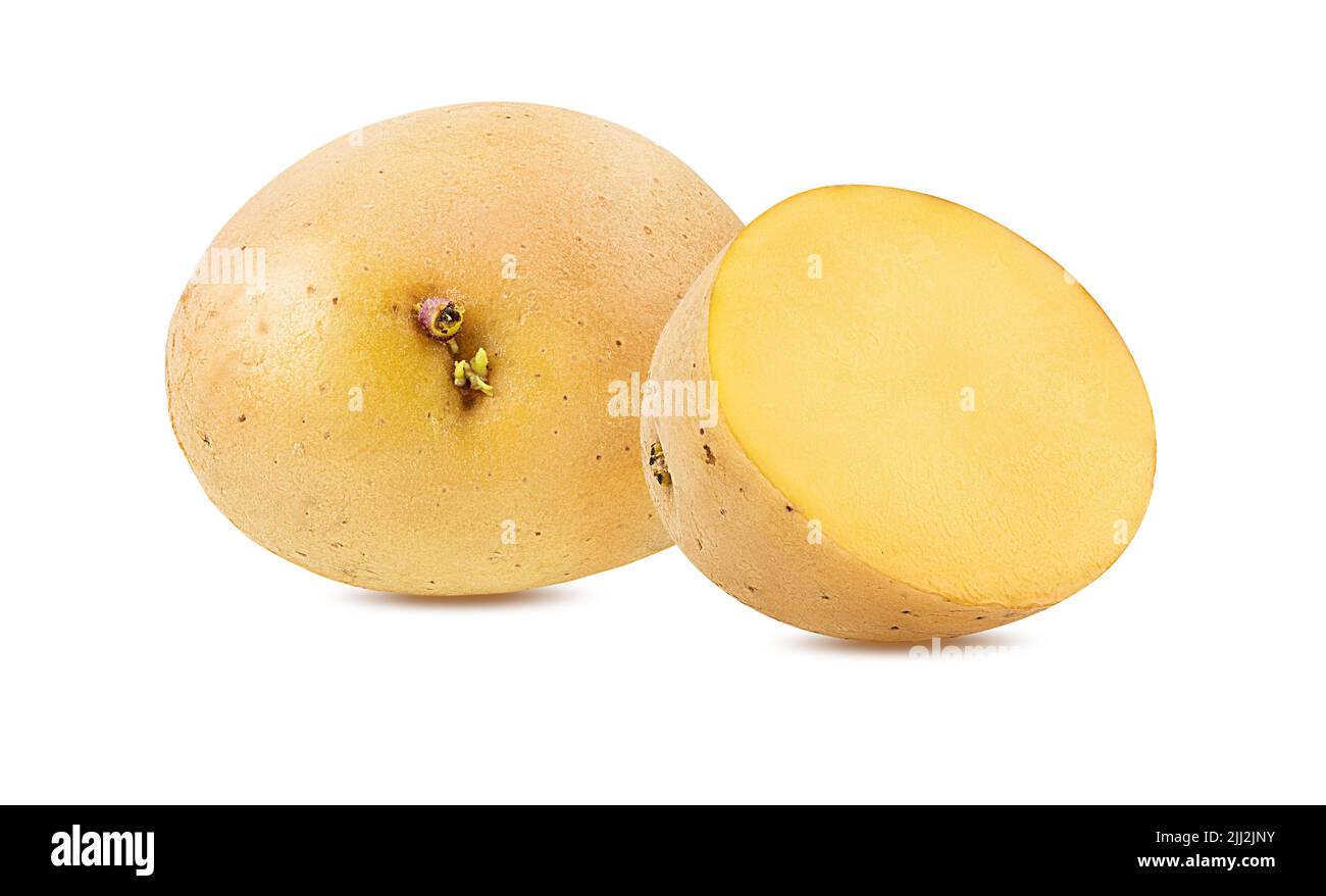 Potato aislado sobre fondo blanco. Foto de stock