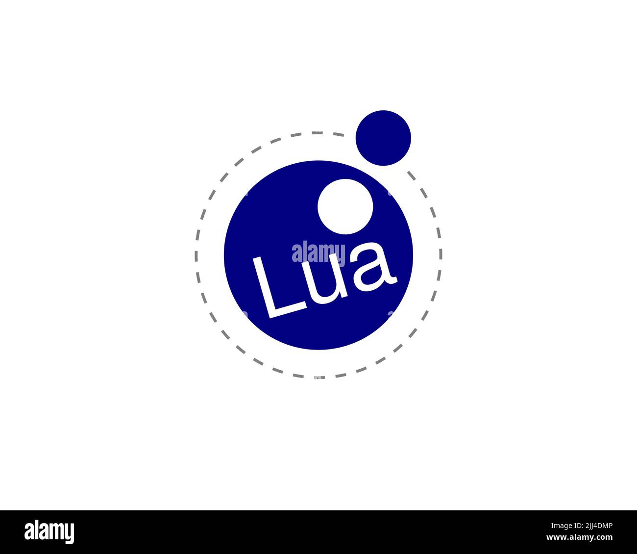 Lenguaje de programaci n lua logotipo girado fondo blanco fotograf a