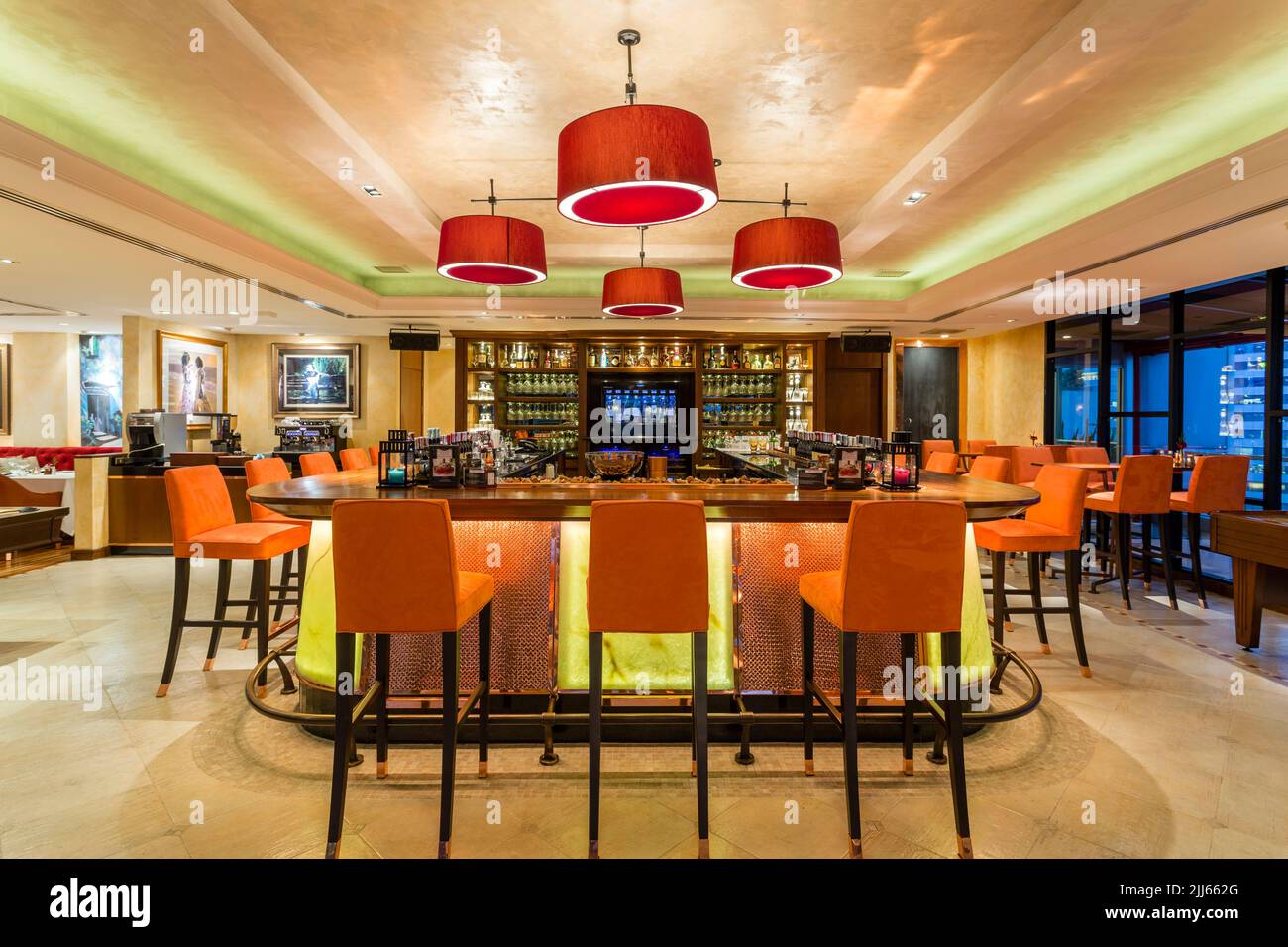 13 de enero de 2017 Interior del restaurante y bistro Aldo's ubicado en Bangkok, Tailandia. Foto de stock