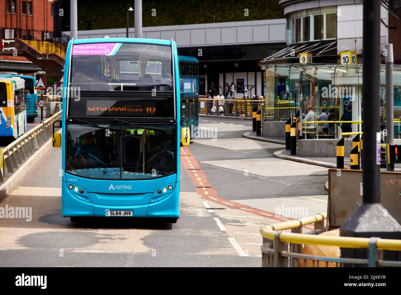 Estación de autobuses de Liverpool Queen Square Foto de stock