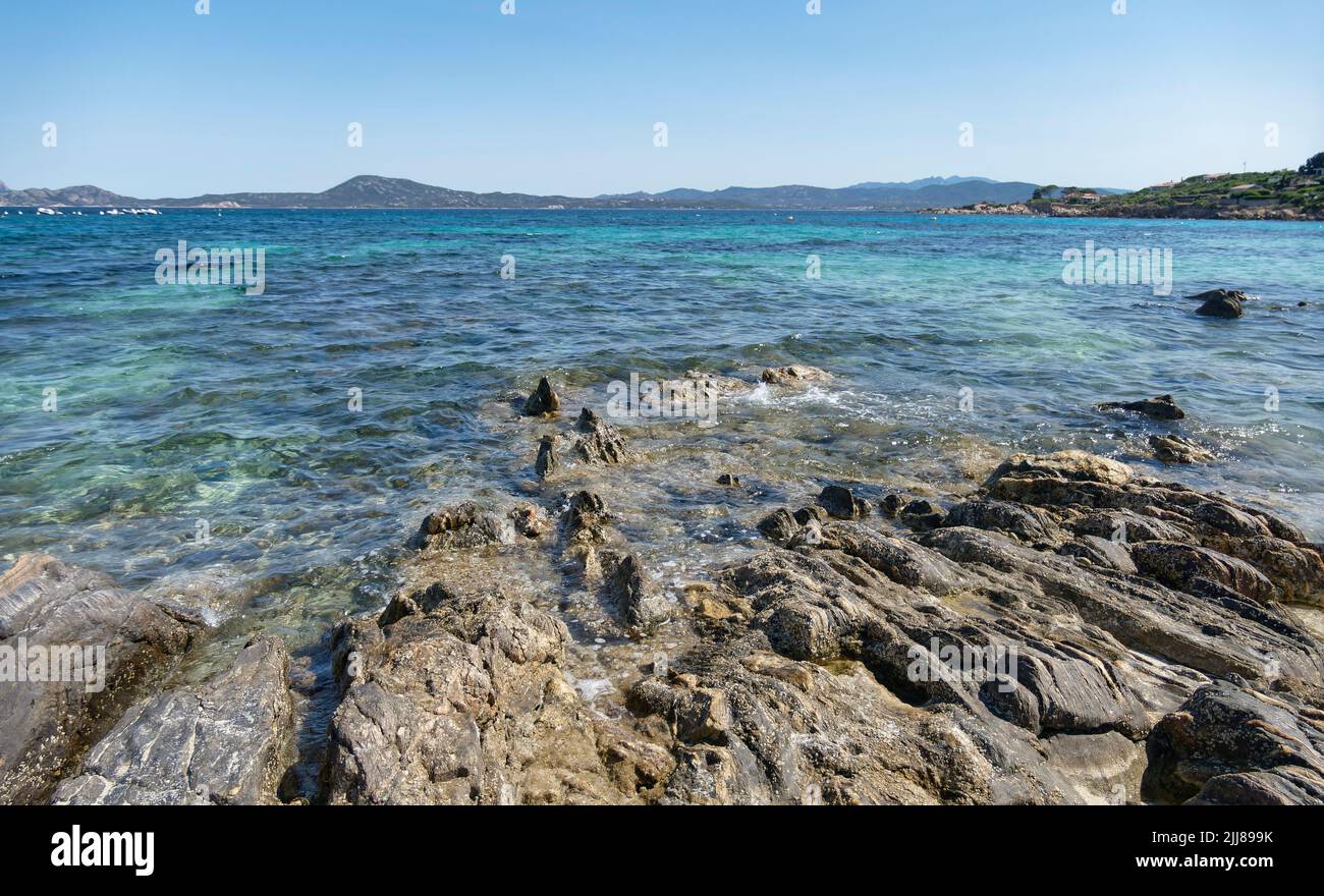 Spiaggia Bados, Nähe Olbia, playa, Strand, Sardinien, Mittelmeer, Italien, Europa, Foto de stock