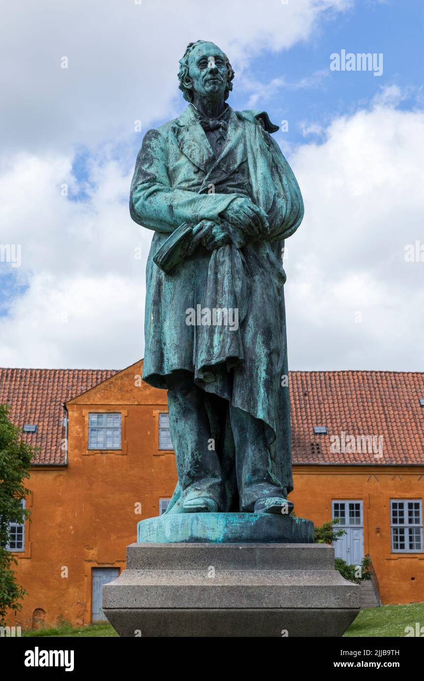 Monumento del autor danés Hans Christian Andersen en Odense Foto de stock