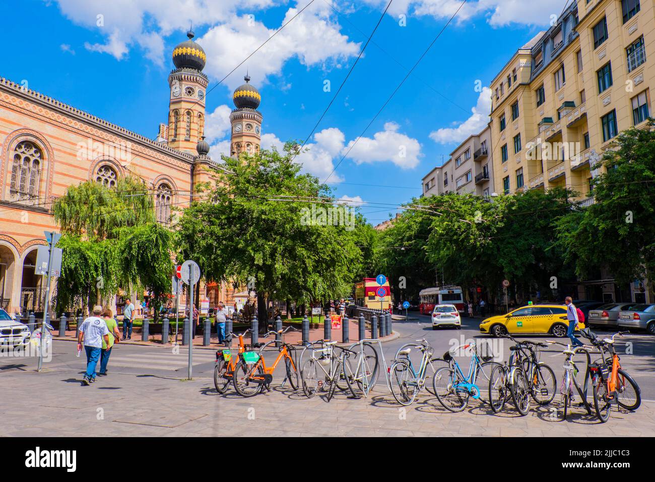 Dohany utca, Budapest, Hungría Foto de stock