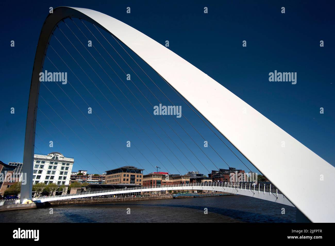 El Puente del Milenio, Newcastle Gateshead Quayside Foto de stock