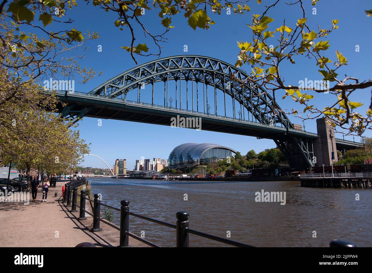 El Puente Tyne, Newcastle Gateshead, Reino Unido Foto de stock