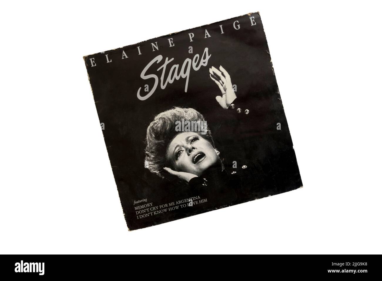 Stages de Elaine Paige fue lanzado en 1983. Foto de stock