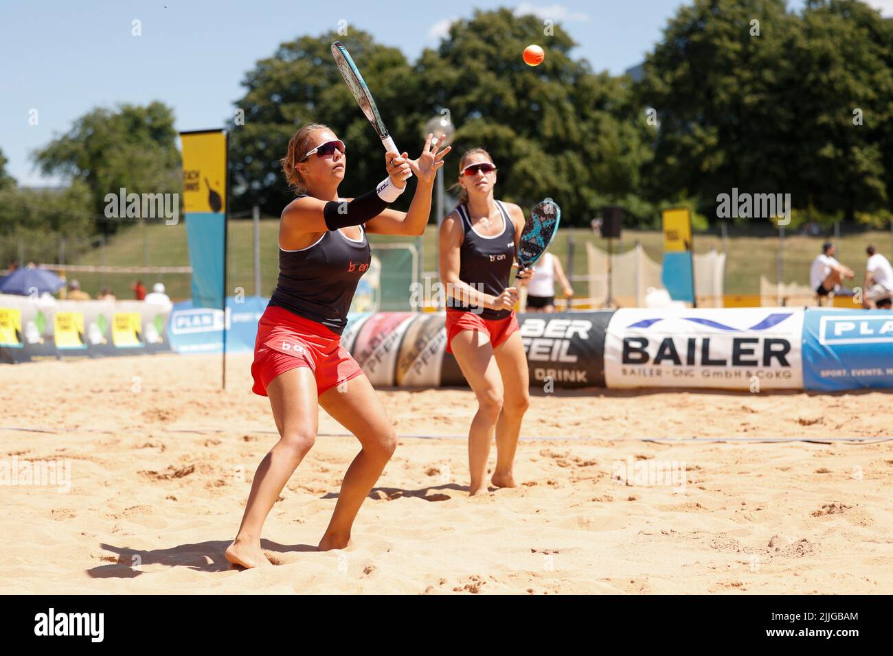 Campeonato de tenis de playa en Munich/Alemania Foto de stock
